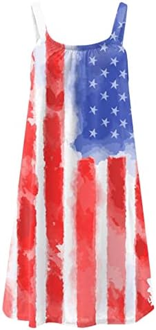 Miashui haljina Ruffles žene Dan nezavisnosti za žene plus size Fashion Američki 4 jula elegantan