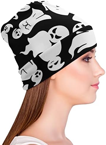 BAIKUTOUAN Halloween White Ghosts Print kape za muškarce žene sa dizajnom Lobanja kapa