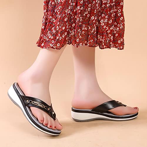 xipcokm ženske sandale na plaži japanke s podrškom za luk tinejdžerke podesive Ležerne sandale s tangama ljetne