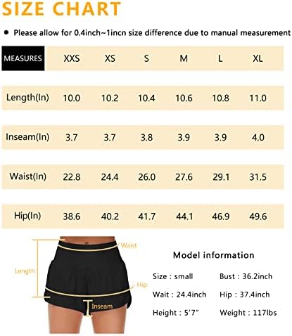 Origiwish ženske kratke hlače za trčanje visokog struka s podlogom za brzo sušenje atletskih šortsova sa