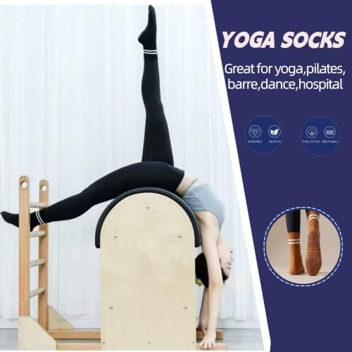 Lucfoxsy joga čarape sa hvataljkama za žene Pilates ne klizanje čarape Grip Barre čarape sa hvataljkom