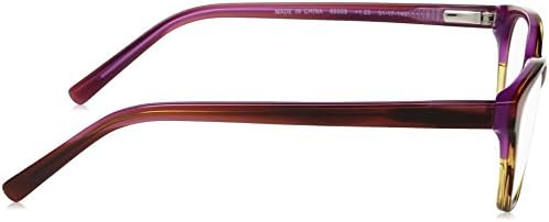 A.J. Morgan ženska sirena - snaga 2,50 66009 Pravokutne naočale za čitanje, magenta / smeđa
