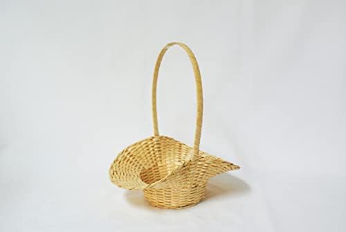 CACKALLE CRAFT bambusove košare s poklon za ručice, tkane košare za kruh, košare za hranu, prirodni bambusov materijal
