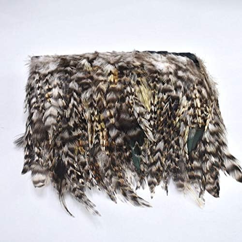 Prirodni Rooster pero sedla Trim Fringe 8-13cm DIY perja trake za šivanje odjeće haljina za zabavu Plumas dekoracija - 10 metara - Zamihalaa