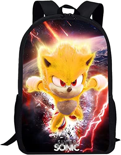 LMUCYISYIS Cartoon the Hedgehog ruksak, Anime Super jež Školska torba velikog kapaciteta trajna torba