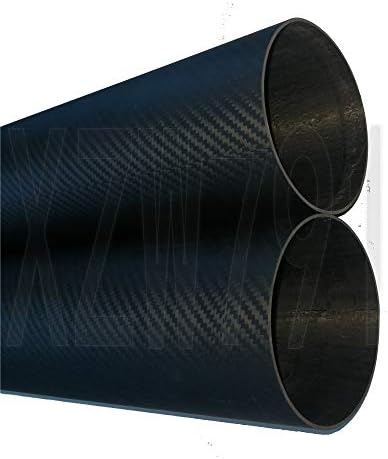3k Roll umotana cijev od karbonskih vlakana 80mm od X 76mm ID X 500mm puni Ugljični kompozitni materijal