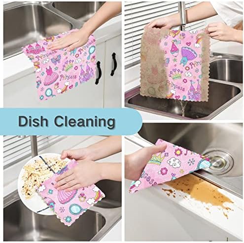 Cataku slatka fantazija ružičaste krpe za posuđe za pranje posuđa za pranje krpe za čišćenje krpe ručnici