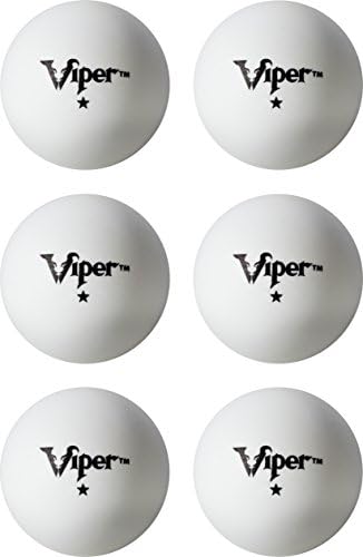 Viper Stolni teniski kuglice: Bijela veličina regulacije od 40 mm, 6 paketa