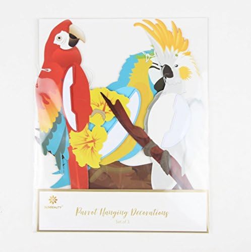 Papir Jazz Tropska ptica saće ljetne havajske zabave sa šarenim visećim ptica papagaj saće za tropske