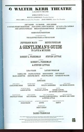 A Gentleman Vodič za ljubav & amp; ubistvo, Broadway plakat + Jefferson Mays, Bryce Pinkham, Lisa