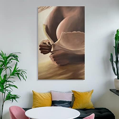 Žene seksi grudi ulje slikarstvo Sažetak seksi soba zid Dekoracija slika spavaća soba dekor