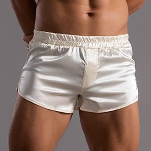 BMISEGM MENS bokseri Donje rublje Muške ljetne hlače u boji Elastična opsega labavi brzi suhi povremeni