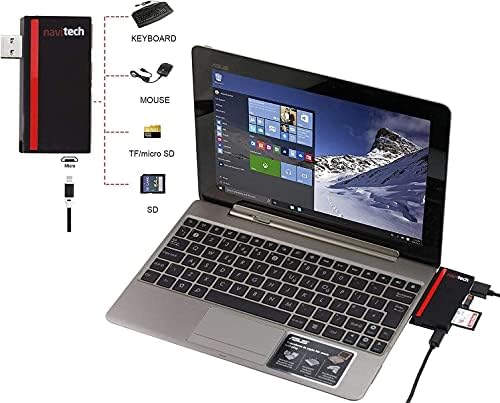 Navitech 2 u 1 laptop/Tablet USB 3.0 / 2.0 Hub Adapter/Micro USB ulaz sa SD / Micro SD čitačem kartica kompatibilnim sa Dell Mobile Precision 5560 15.6 radnom stanicom