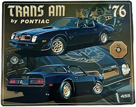 1976 Trans Am by Pontiac metalni znak, Retro garaža, Man pećinska Umjetnost, Retro klasični znak za automobil
