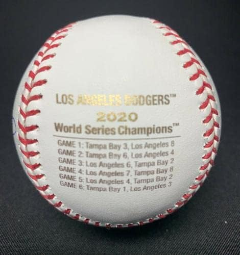 Dave Roberts potpisao je 2020 MLB svjetske serije BASEBALL PSA 9A15331 W / natpis - autogramirani bejzbol