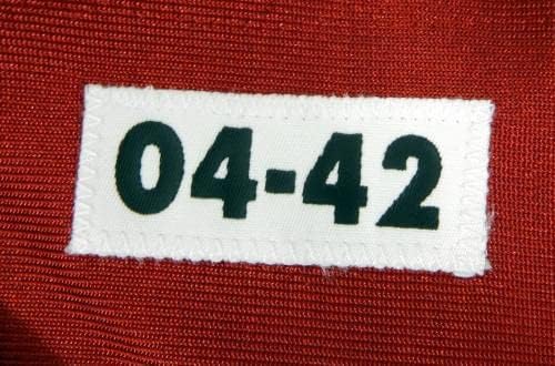 2004 San Francisco 49ers 9 Igra izdana Crveni dres 42 DP30869 - Neintred NFL igra rabljeni dresovi