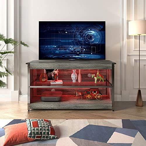 Jimory TV postolje sa LED svjetlima za televizore do 50 , siva