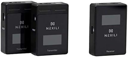 Nexili voco bežični LAV duo komplet mikrofona 2.4GHz, LED ekrana, kompaktan, kompatibilan sa DSLR kamerama,
