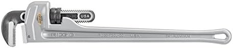 Ridgid 31105 Model 824 Aluminijski ravni ključ, 24-inčni vodovodni ključ, siva i 31095 Model 814 aluminijski