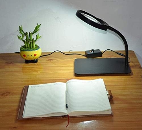 Lupa za čitanje desktop lupa sa 36 bijelim Led svjetlom 10x Hd sočivo koje se naplaćuje radna lampa za stol Lupa za identifikaciju markica popravak Gravura za čitanje vez za glavu