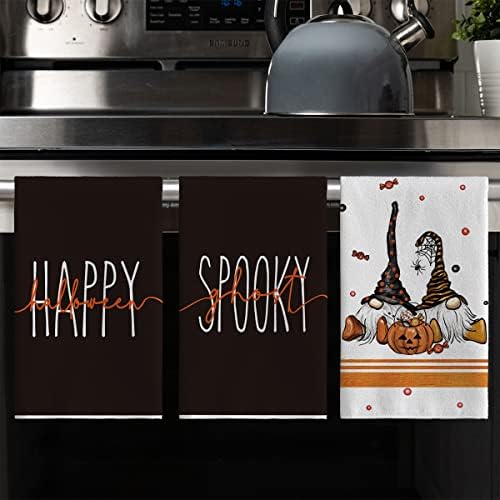Artoid Mode Patuljci Jack-O-Lantern bundeve bombone vaze Spooky Happy Halloween Kuhinjski ručnici
