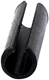 Qtqgoitem M3 x 8mm roll Pin Čelični Split opružni pričvršćivači za Tiple Snap Crni 100 kom