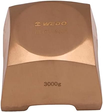 Wedo blok nakovnja koji ne Iskri, koristi se za kovanje, sigurnosni alat bez Iskri,berilijum bakar,Nemagnetni, DIN Standard, BAM & FM certifikat, 5000g * 75mm