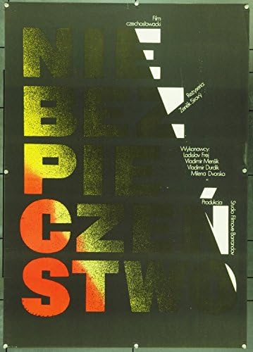 Prijetnji originalni poljski poster umjetnost mieczyslaw wasilewski vrlo dobro