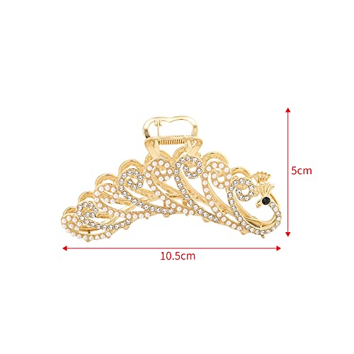 Zlatna šuplja geometrijska metalna kandža Vintage kose za žene Barrette Hairpin kosa crab dodaci za kosu 1030A