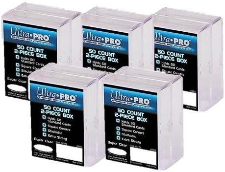 Ultra Pro 2-Dijelna kutija za pohranu prozirnih kartica | sadrži 50 standardnih kartica | 2 kutije