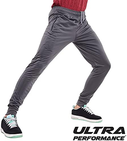 Ultra Performance 3 Paket atletskih tehnoloških muških džogera, trenirke za muškarce sa džepovima sa patentnim