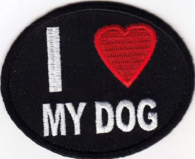 Volim svoj pas gvožđe na patch kućni ljubimci psi psi
