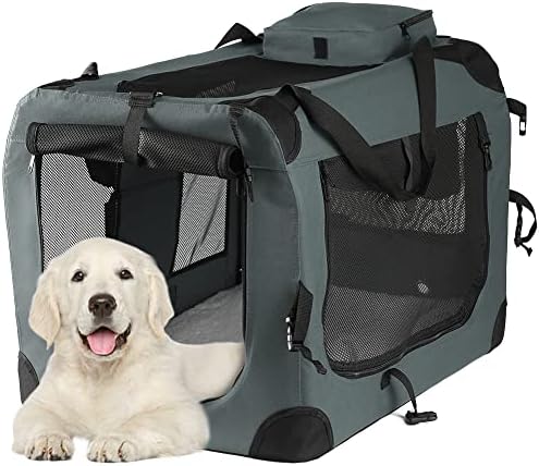 Emust Travel Dogs, Kennels i sanduke za pse sa izdržljivim mrežastim prozorima, mekim obodnim sandukom