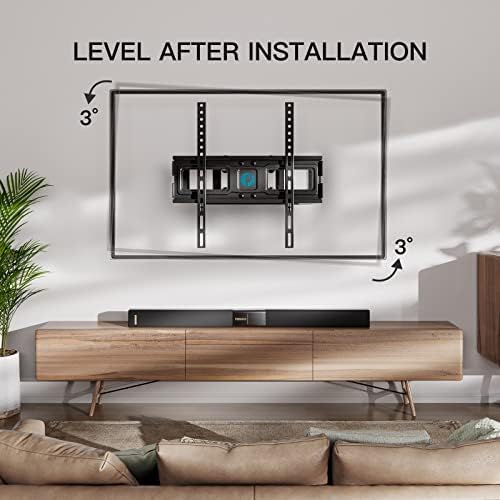 Pipishell Full Motion TV zidni nosač za najviše 26-55 inčnih televizora do 99Lbs Max Vesa 400x400mm,
