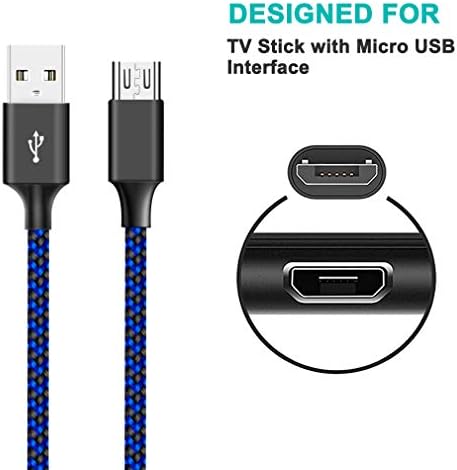 ScOvee Kratki Micro USB kabl Kompatibilan sa Fire TV Stick, Roku Stick, Streaming Media Player, PS4, Chromecast,