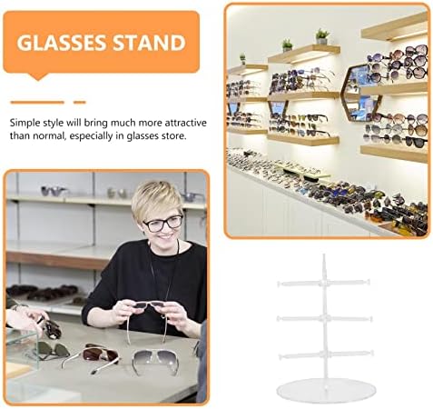 Healeved Sunglass Organizator stoni držač za naočare Gog prozirni držač za naočare 4 nivoa stalak