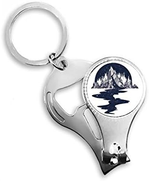 Iceberg Stream Stars Art uzorak Nail Nipper prsten za ključeve ključeva Clipper