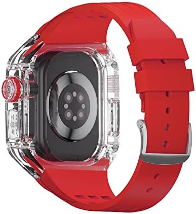 Trdybsk luksuzni transparentni komplet za modifikaciju predmeta za Apple Watch 8 ultra gumeni bend IWATch