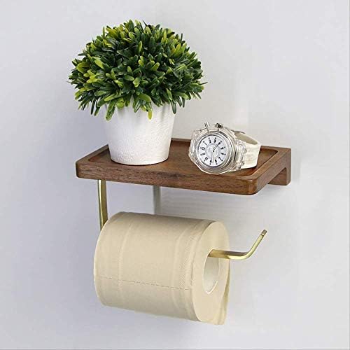 WHLMYH Držač za toaletni papir, držač za toaletni papir, držač ručnika oraha, držač ručnika bez bušenja