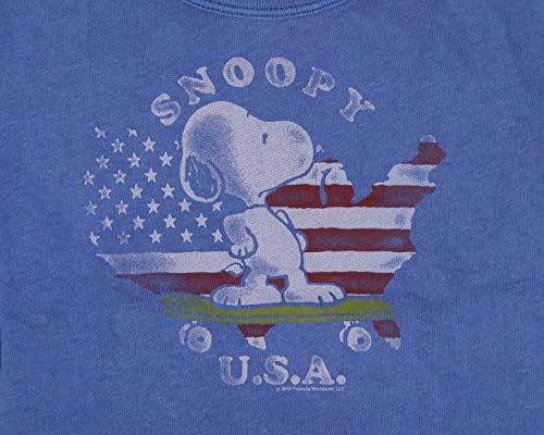 Kikiriki Snoopy Little Kids USA Skateboard Amerika Vintage nevolje za majicu Tee