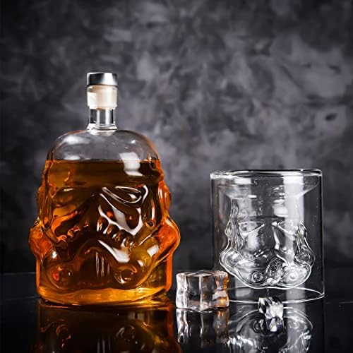 Transparentni Kreativni set dekantera za viski sa 2 čaše za vino 150ml za alkohol, burbon, viski,