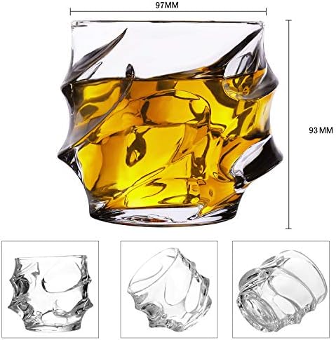PATALACHI Space Nebula Whisky Glass 350ml velikog kapaciteta kristalni viski bez olova teška baza, Vintage