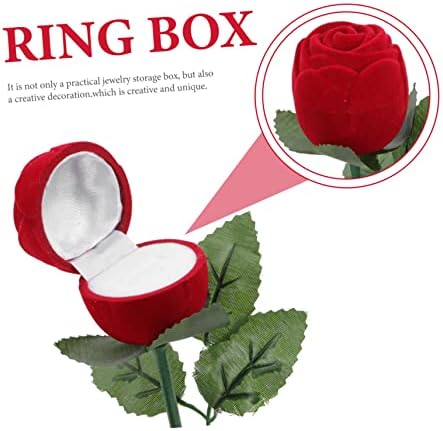 Zerodeko 2kom Rose ring Box Heart nakit kutija za vjenčanje dekor nakit kutija za vjenčanje