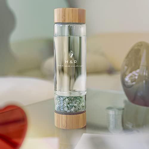 H & R Crystal Infuzirani boca ruže kvarc ljekoviti kamenje staklena dragulja Infuser Real Infusion Svijetla