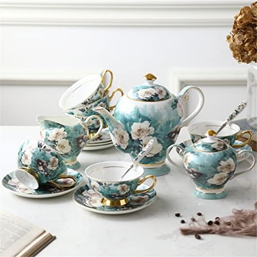 DNATS kosti porculan kava set i tanjur set pastoralni stil cvijet i ptica teacup popodnevni čaj
