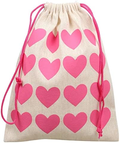 Valentinovo pamuk Pink srce poklon / poslastica Sacks 2-ct. Pack
