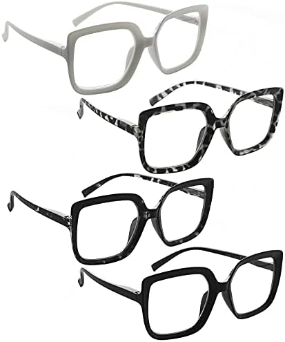 LUR za čitanje naočala za žene - 4 pari Chic čitaoče naočale +3,50