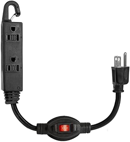 Iron Forge Cable Inline Produžni kabel s uključivanjem / isključivanje Prekidač 10 FT 3 s kukom za jednostavno