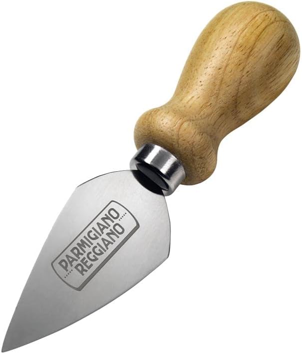 Veliki nož od nehrđajućeg čelika sa drvenim ručicama italijanski brend sira - italijanske kuhinjske