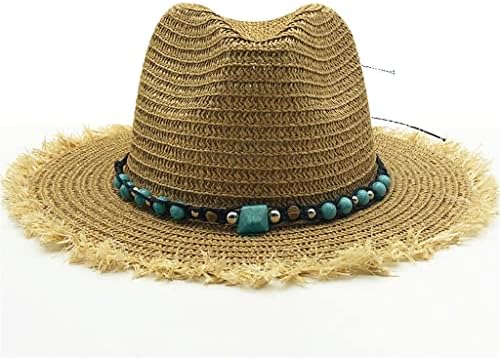 Nabavite ljetne kape za sunčanje za žene MAN Panama šešir slame na šeši za zaštitu od sunca